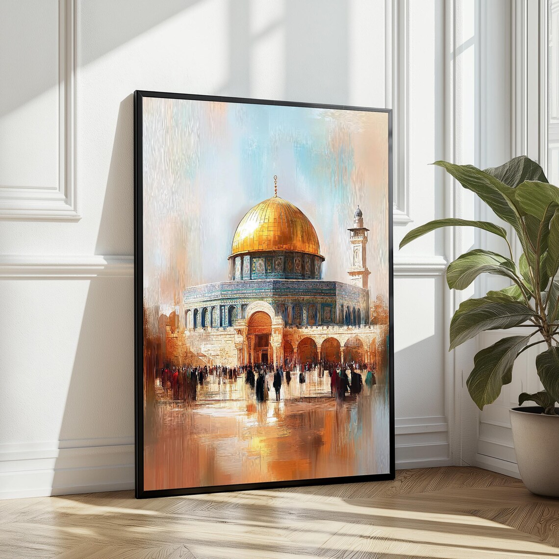 Golden Dome Jerusalem Islamic Wall Art Print