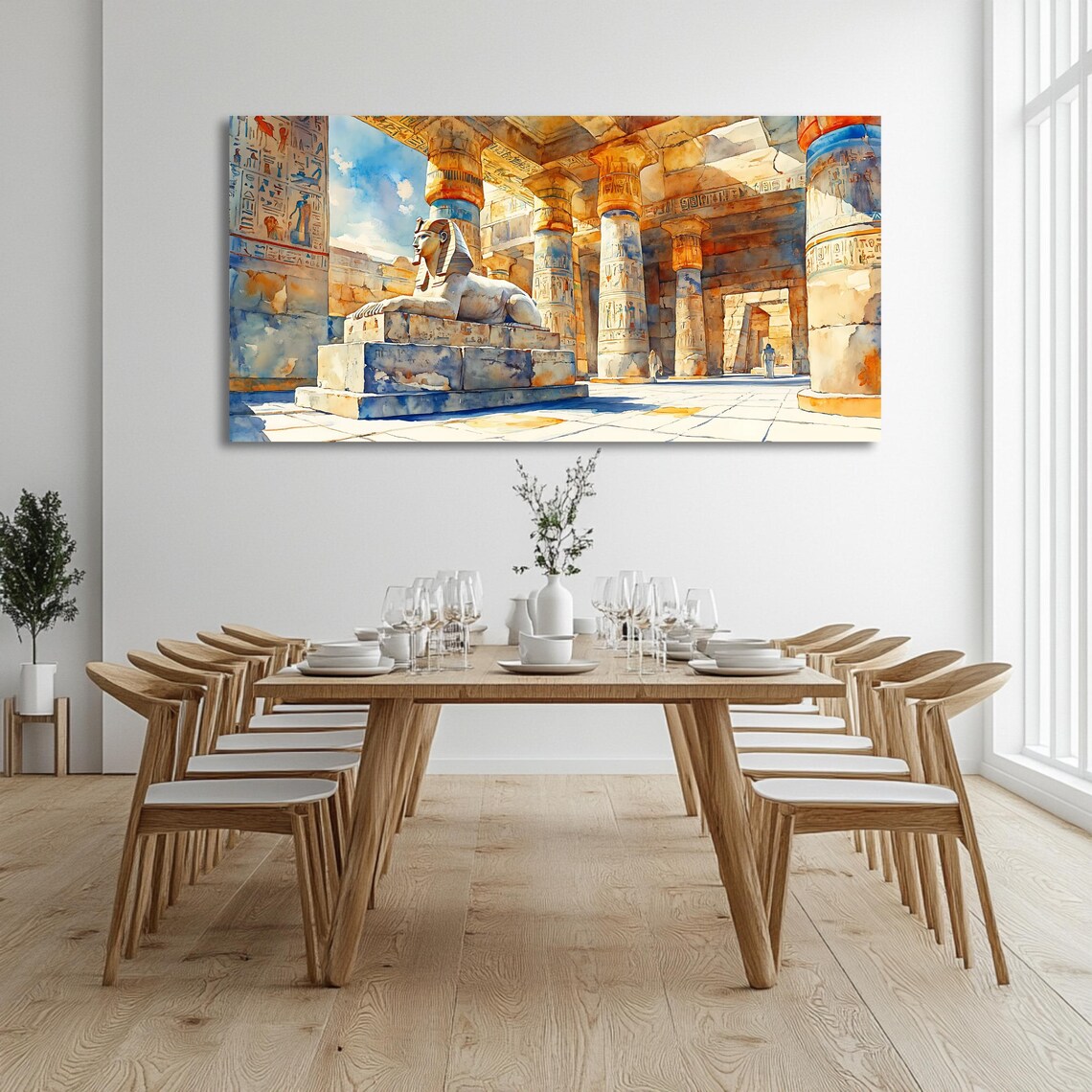 Ancient Egypt Egyptian Temple, Wall Art Print - Image 3