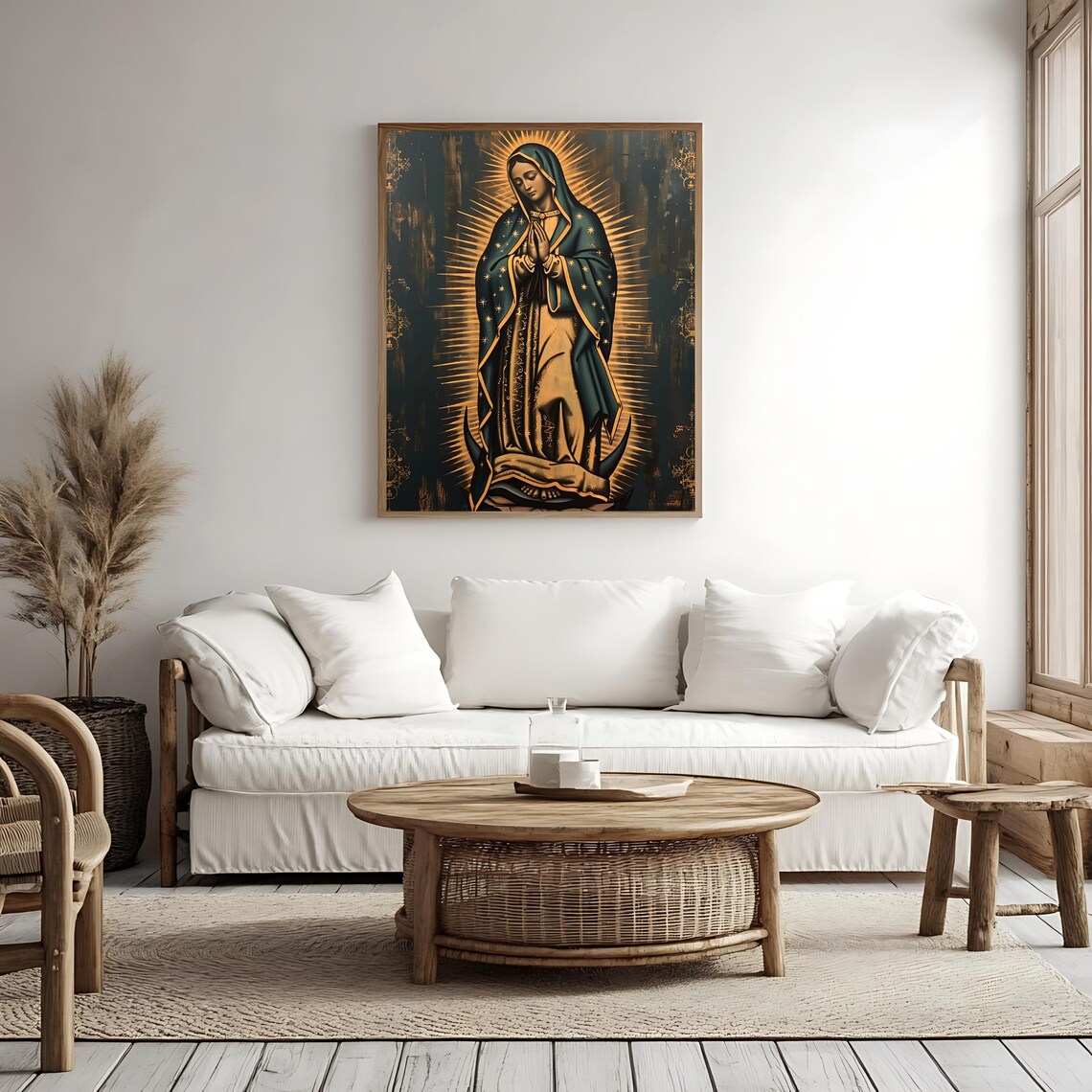 Vintage Mary Of Guadalupe, Catholic Art Print - Image 4