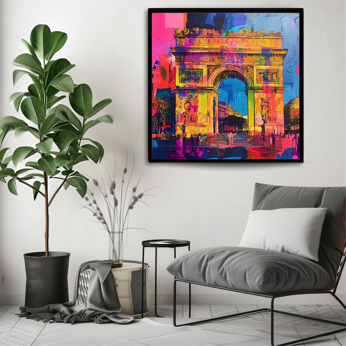 Arc De Triomphe, Vibrant Paris Wall Decor - Image 3