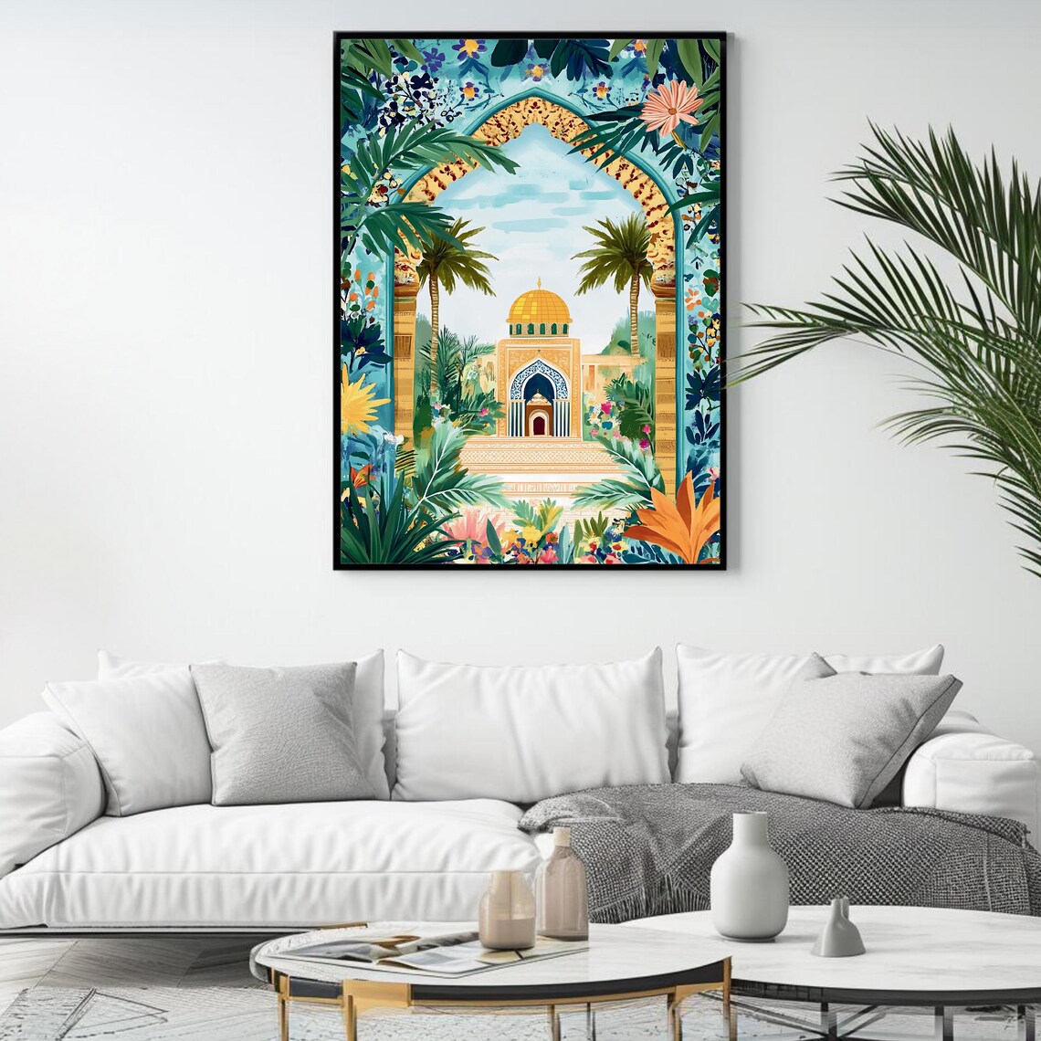 Masjid Al Aqsa Illustration, Islamic Wall Decor - Image 4