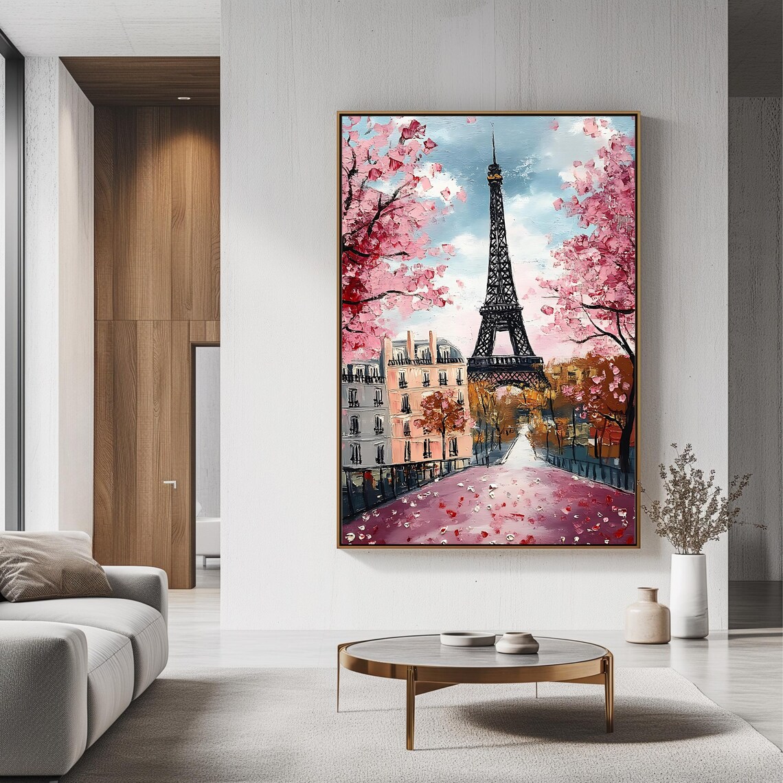 Eiffel Tower Paris Art Print, Romantic Springtime - Image 3