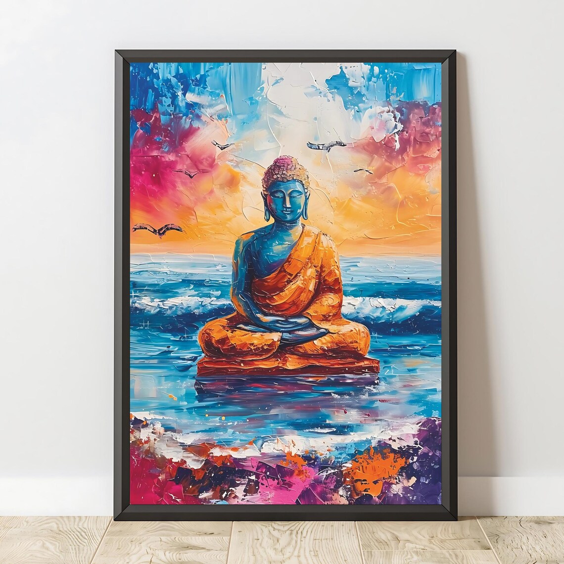 Buddha Art Print, Zen Meditation Decor - Image 2