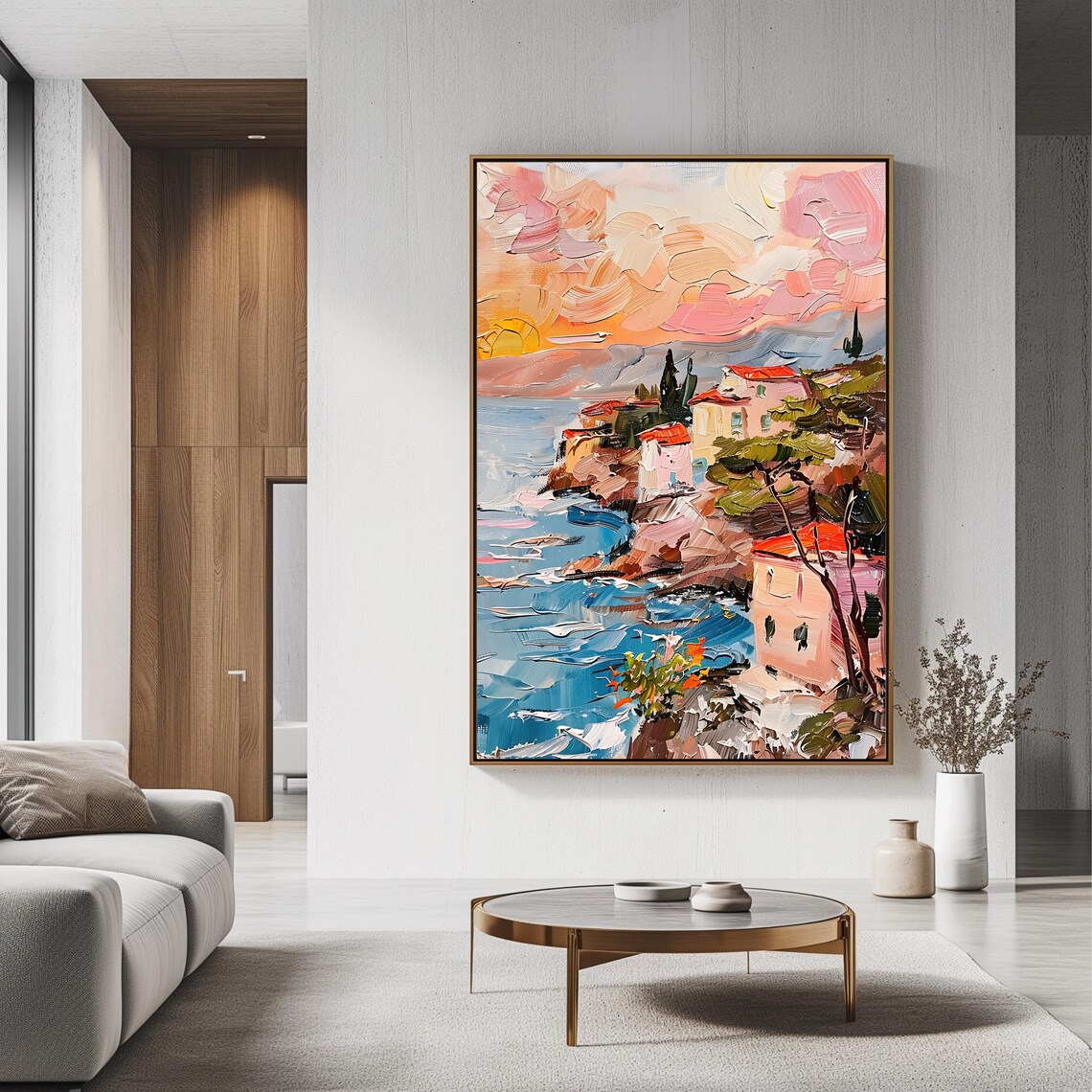 Coastal Sunset - Mediterranean Travel Decor Art Print - Image 3