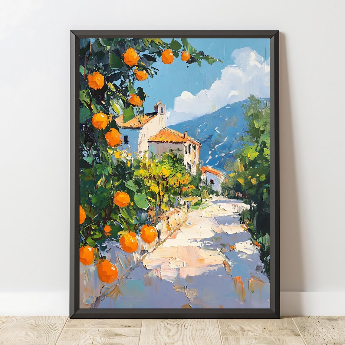 Mediterranean Landscape, Rustic Countryside Art Print - Image 2