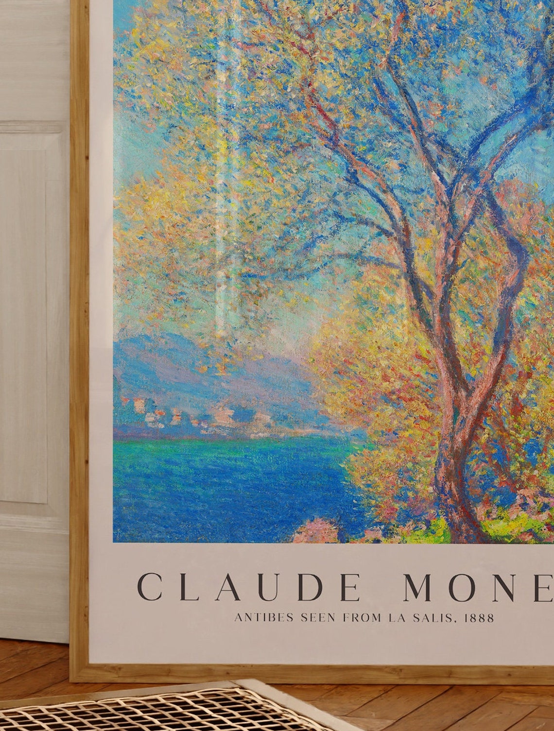 Claude Monet Antibes Seen From La Salis 1888 Olive Tree Sea Poster - Image 3