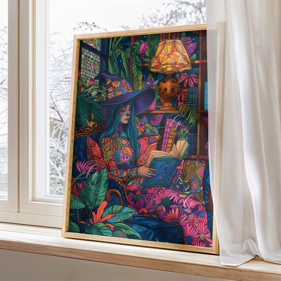 Witch Wall Art, Maximalist Halloween Decor