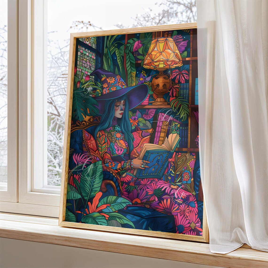 Witch Wall Art, Maximalist Halloween Decor