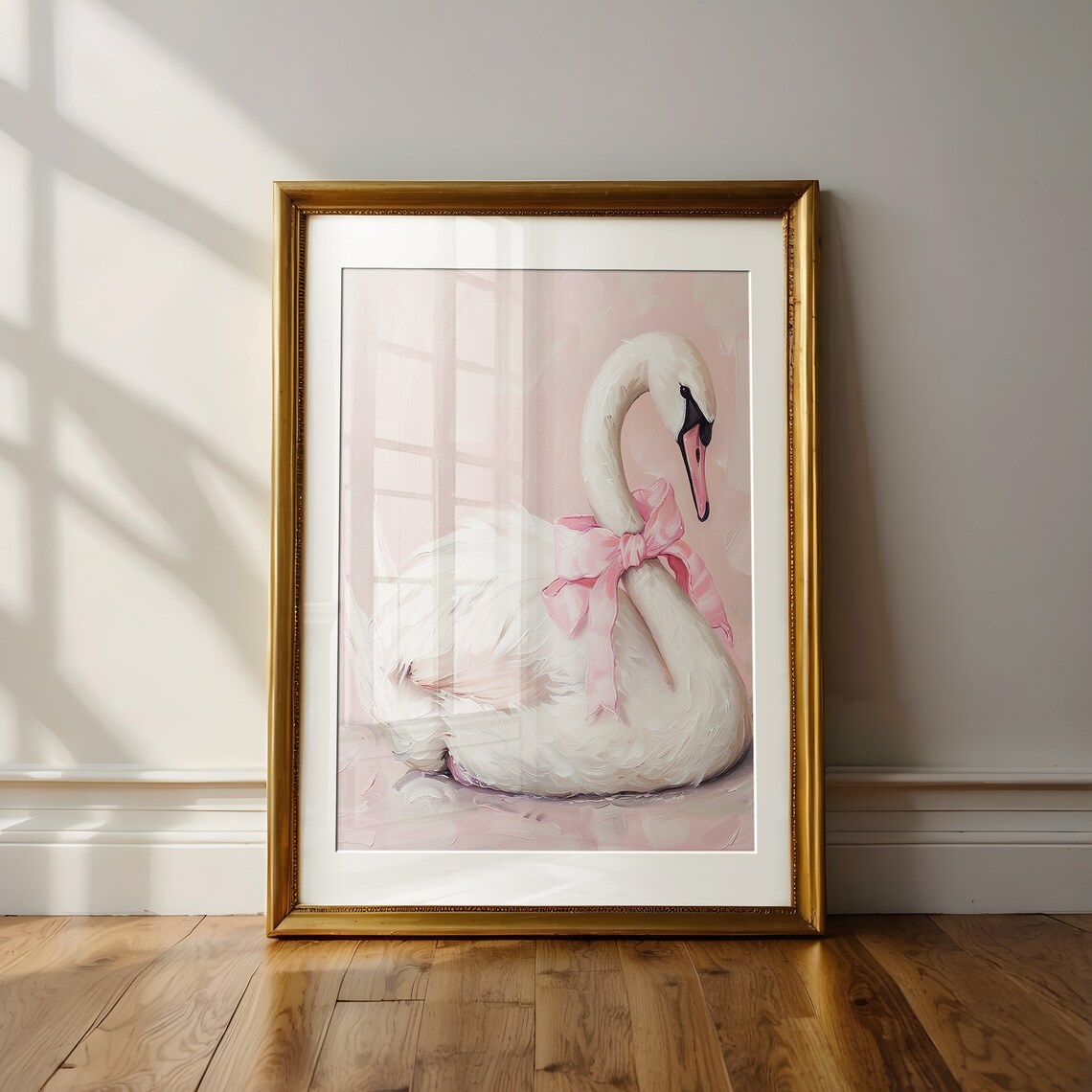 Swan Art Print, Nursery Decor Gift for Girls - Image 3