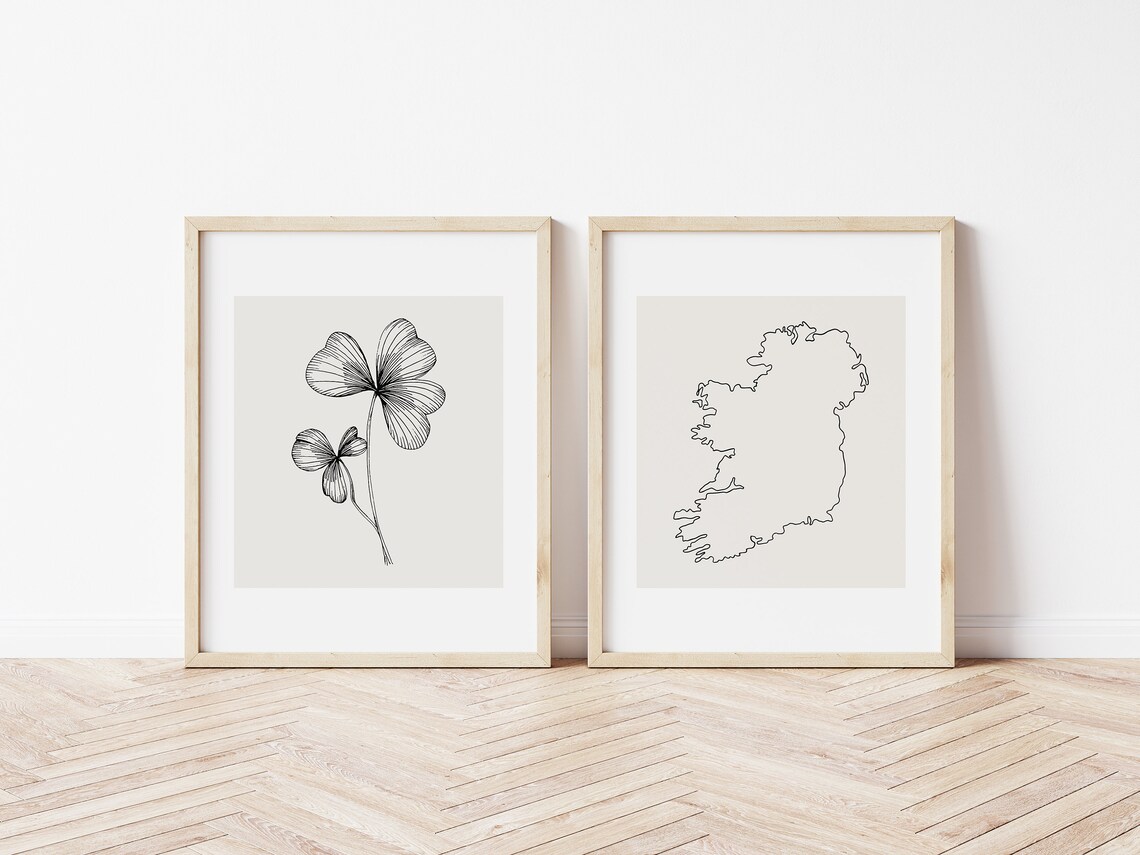 Shamrock Print, Minimal St Patricks Day Art Print - Image 3