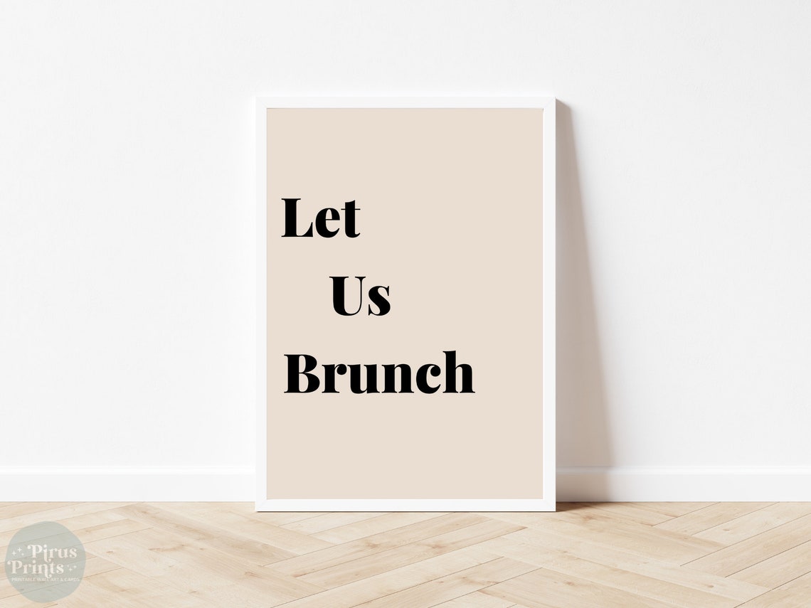 Let Us Brunch, Minimal Kitchen Decor - Image 3