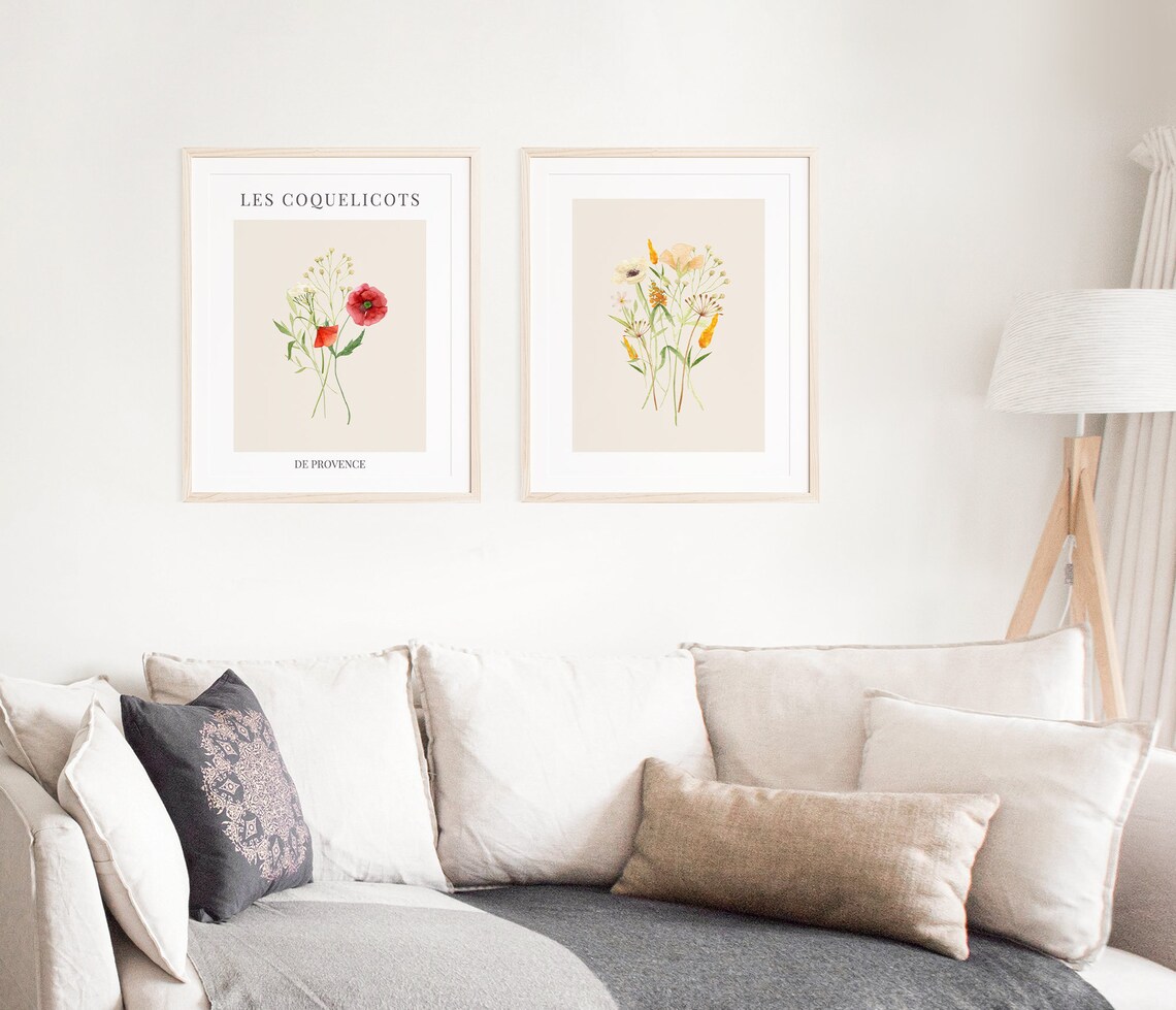 Wildflower Watercolor Botanical Art Print, Spring Decor - Image 4