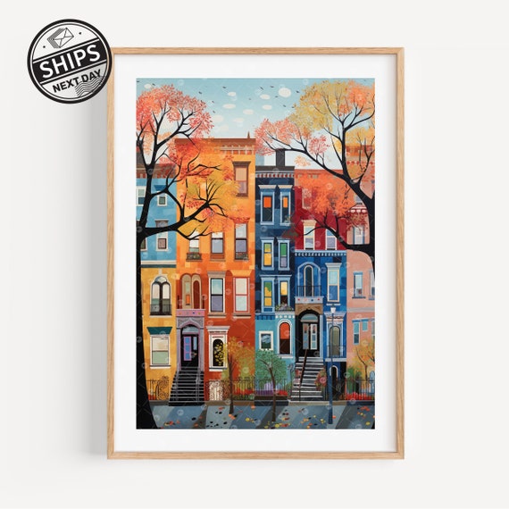 Upper West Side New York City Watercolor Art Print