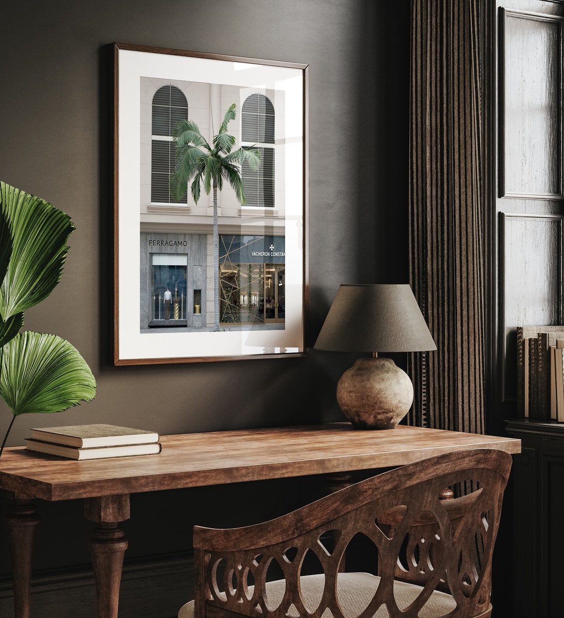 Rodeo Drive Beverly Hills Luxury Storefronts Palm Tree Street Poster - Image 5