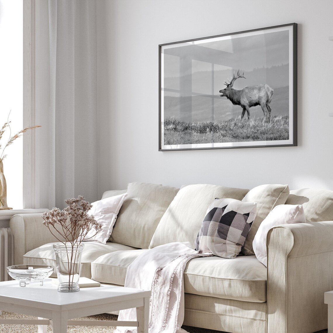 Coastal Elk California Nature Art Print, Home Decor - Image 3