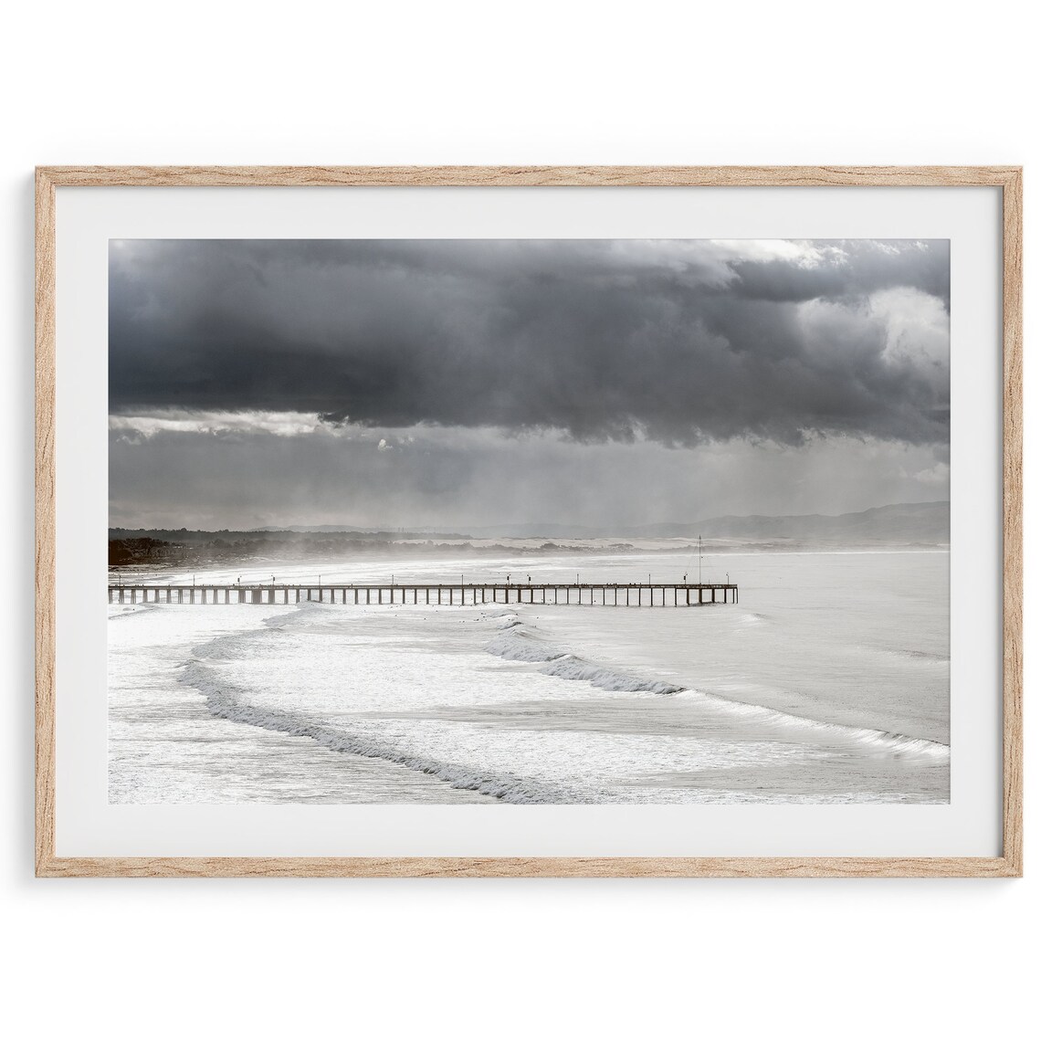 Ocean Pier, California Beach Photography Art Print