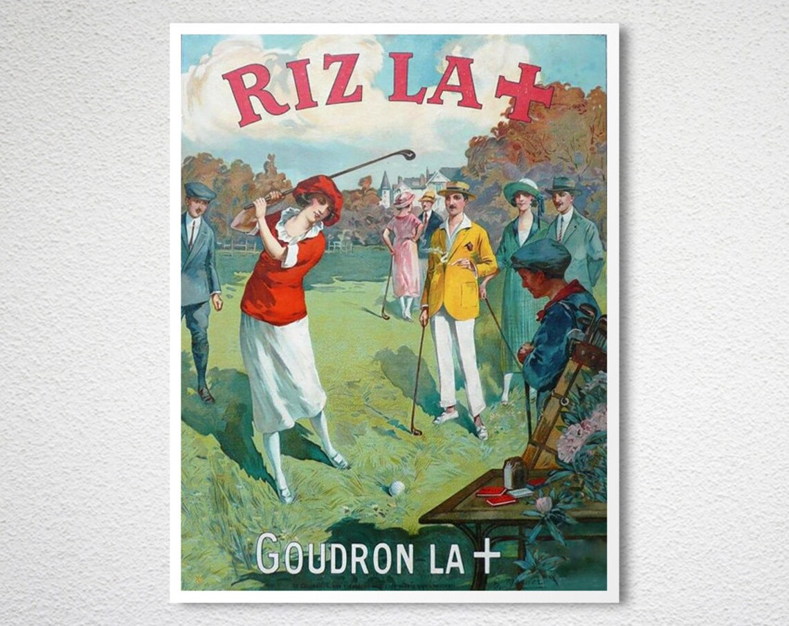 Riz La Goudron Vintage Sport Poster Print - Image 2