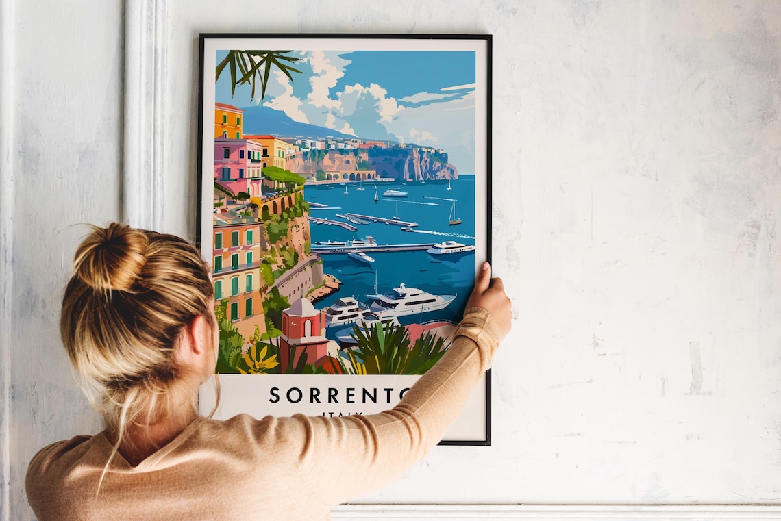 Sorrento Travel Poster, Italy City Travel Print - Image 2