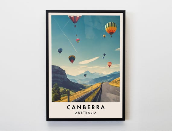 Canberra Travel Print Wall Art Poster Australia Lovers Home Decor City
