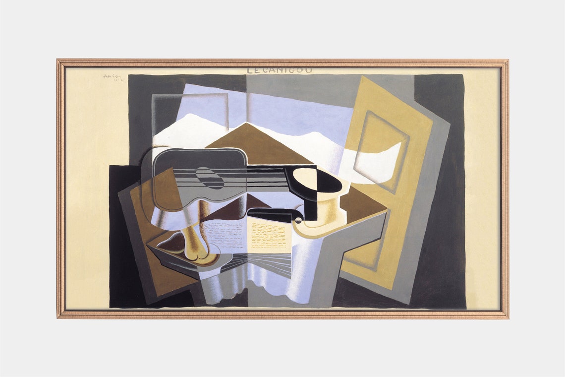 Juan Gris Le Canigou 1921 Cubist Guitar Abstract Painting Wall Art