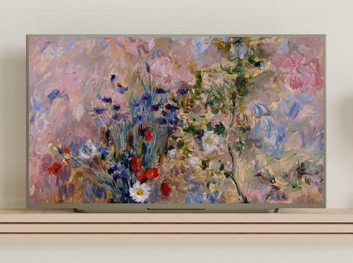 Vintage Flowers Still Life Art Print for TV Art - Image 3