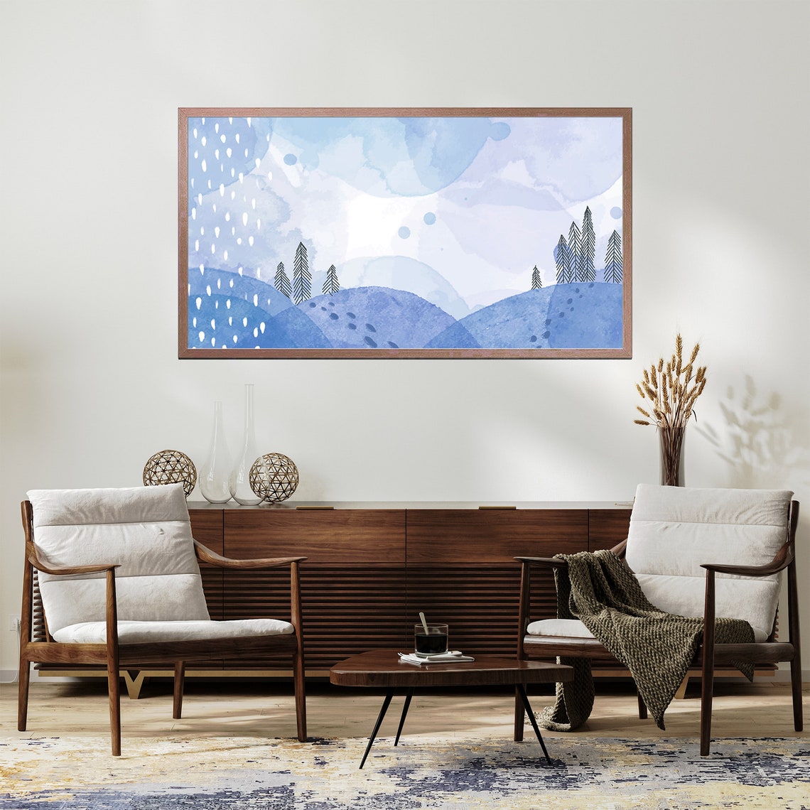 Watercolor Landscape, Frame TV Art - Image 2