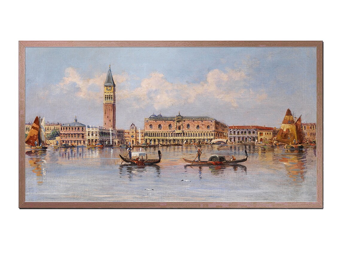 Venice Vintage Travel Poster, Europe Wall Art