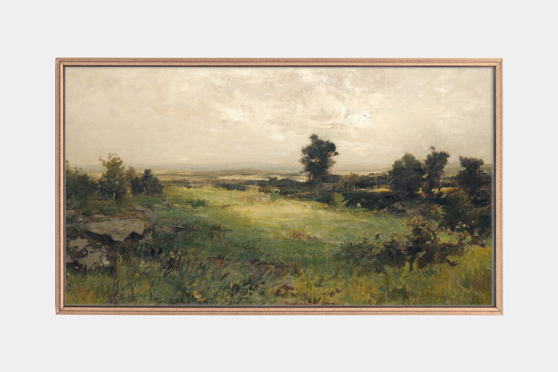 Housatonic Valley Vintage Landscape Art Print