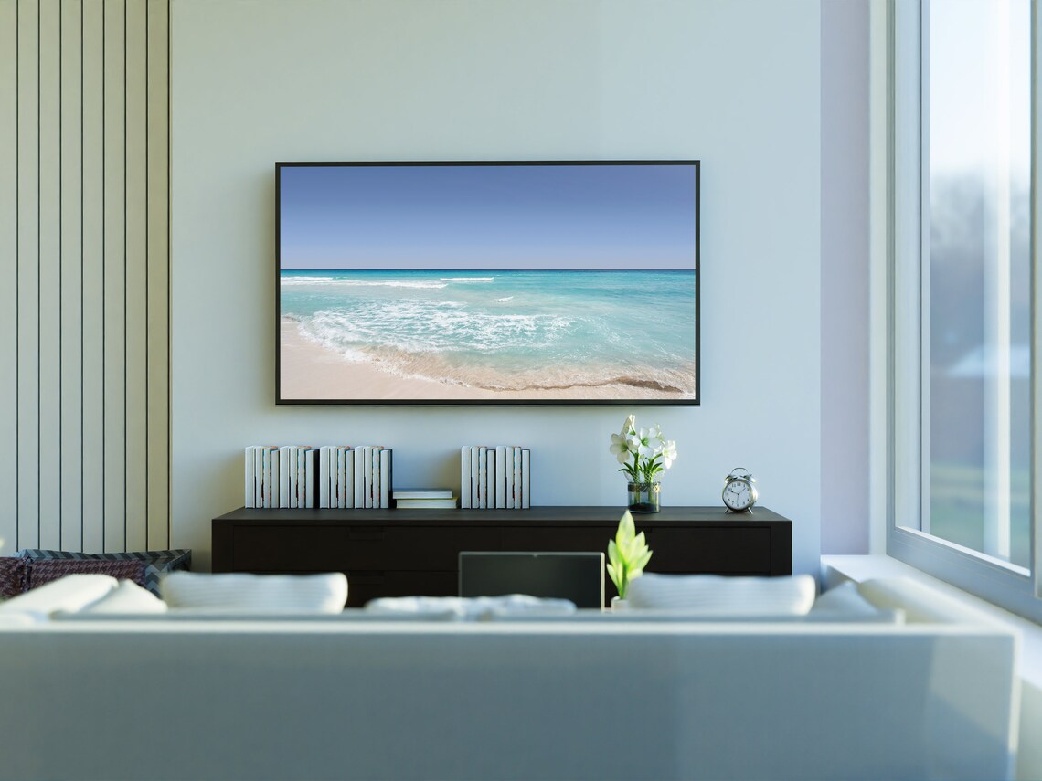 Ocean Beach Landscape Art Print, Coastal Decor - Image 3