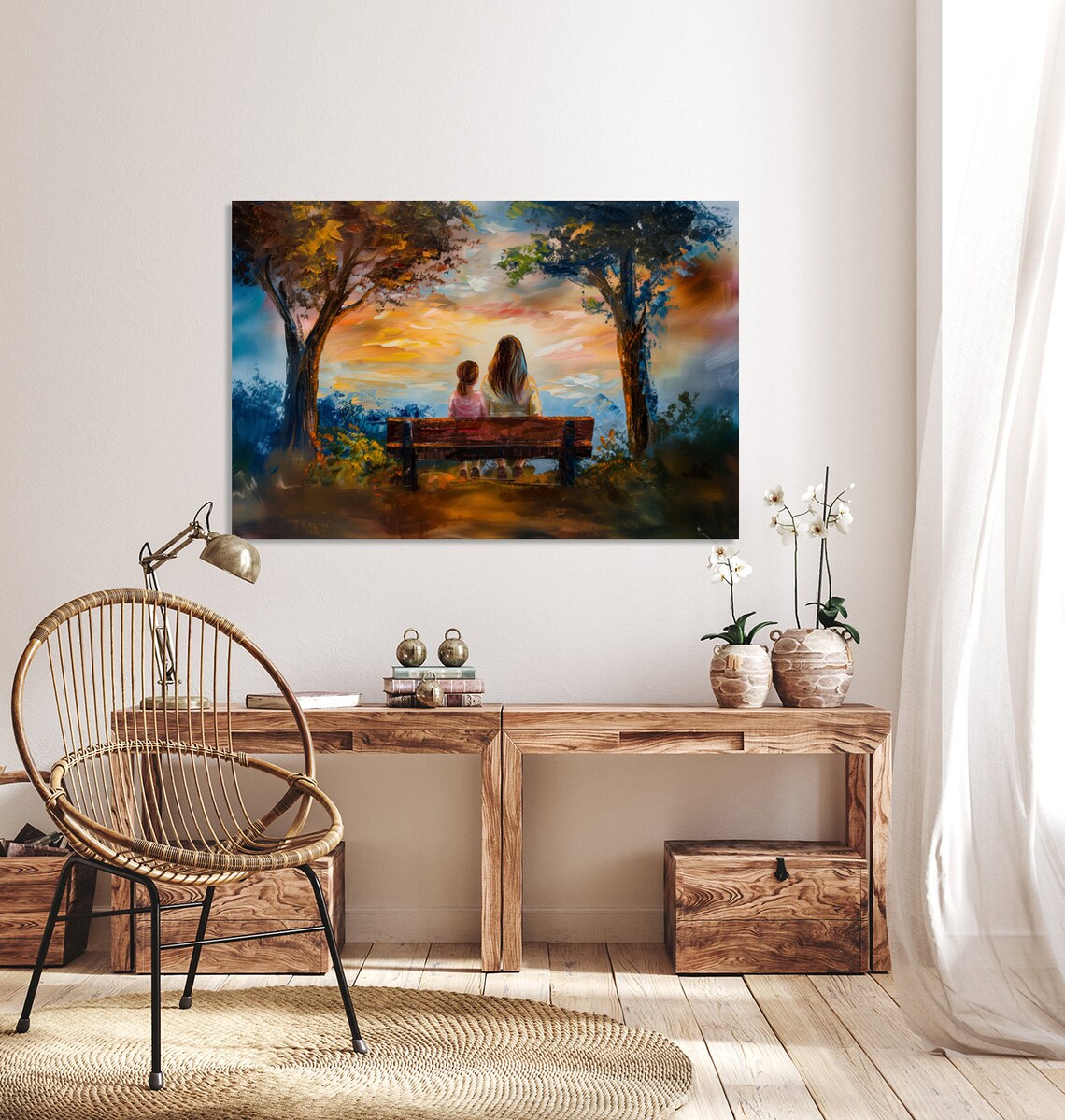 Mother and Daughter Love Art Print, Family Gift - Image 4