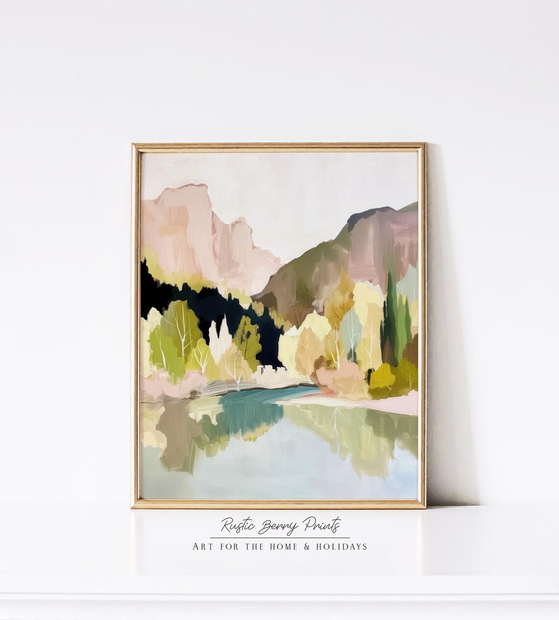 Mountains Landscape Vintage Art Print - Image 2