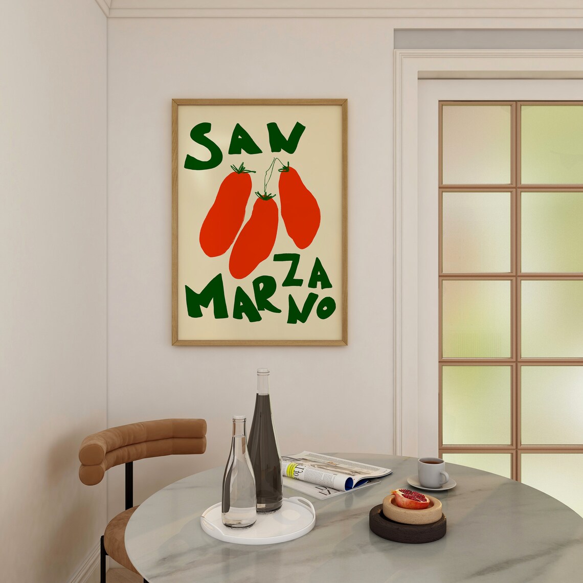 San Marzano Tomatoes, Retro Italian Food Art Print - Image 2