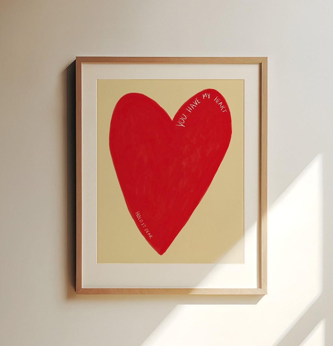 You Have My Heart Mid-Century Modern Art Print