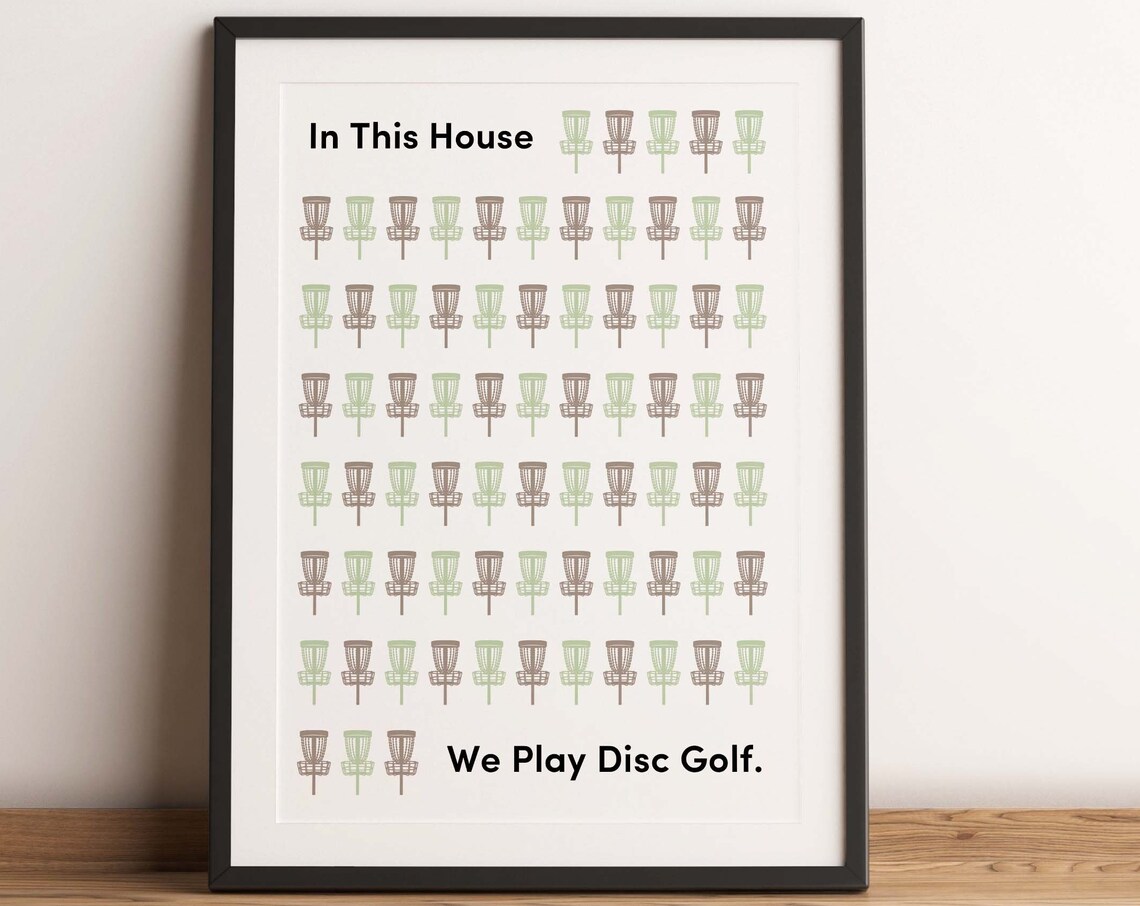 Disc Golf Print Disc Golf Art Disc Golf Disc Golf Poster Frisbee Golf Print Disc Golf Gift Frisbee Golf Gift