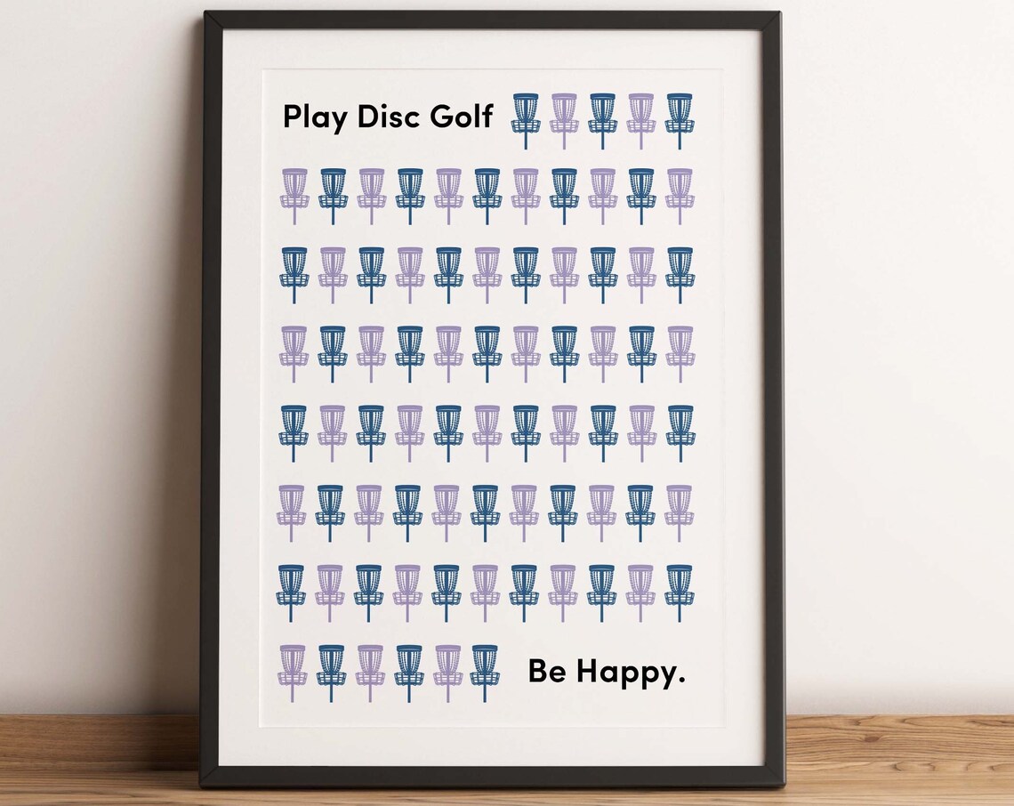 Disc Golf Print Disc Golf Art Disc Golf Disc Golf Poster Frisbee Golf Print Disc Golf Gift Frisbee Golf Gift