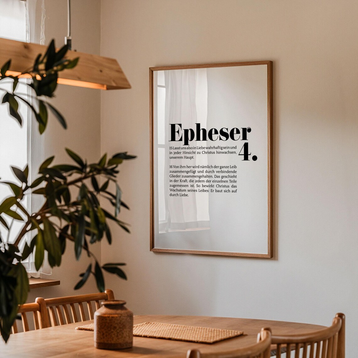 Epheser 4 Lasst Uns In Liebe Wahrhaftig Sein German Bible Verse Wall Poster - Image 2