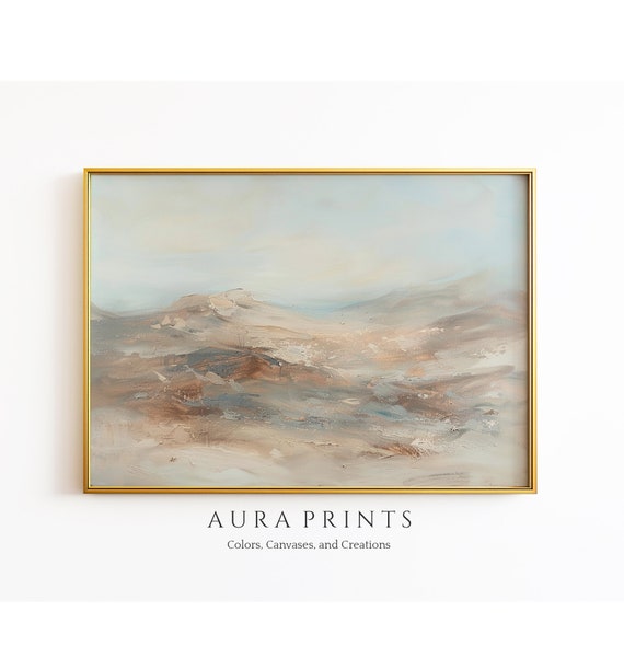 Romanticism Desert Oil Painting Vintage Rustic Country Art 0229