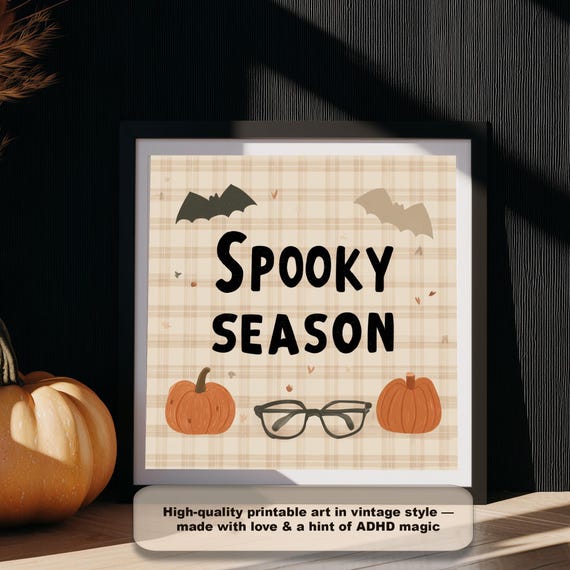 Boho Halloween Wall Art Print Spooky Season Decor Png 300 Dpi