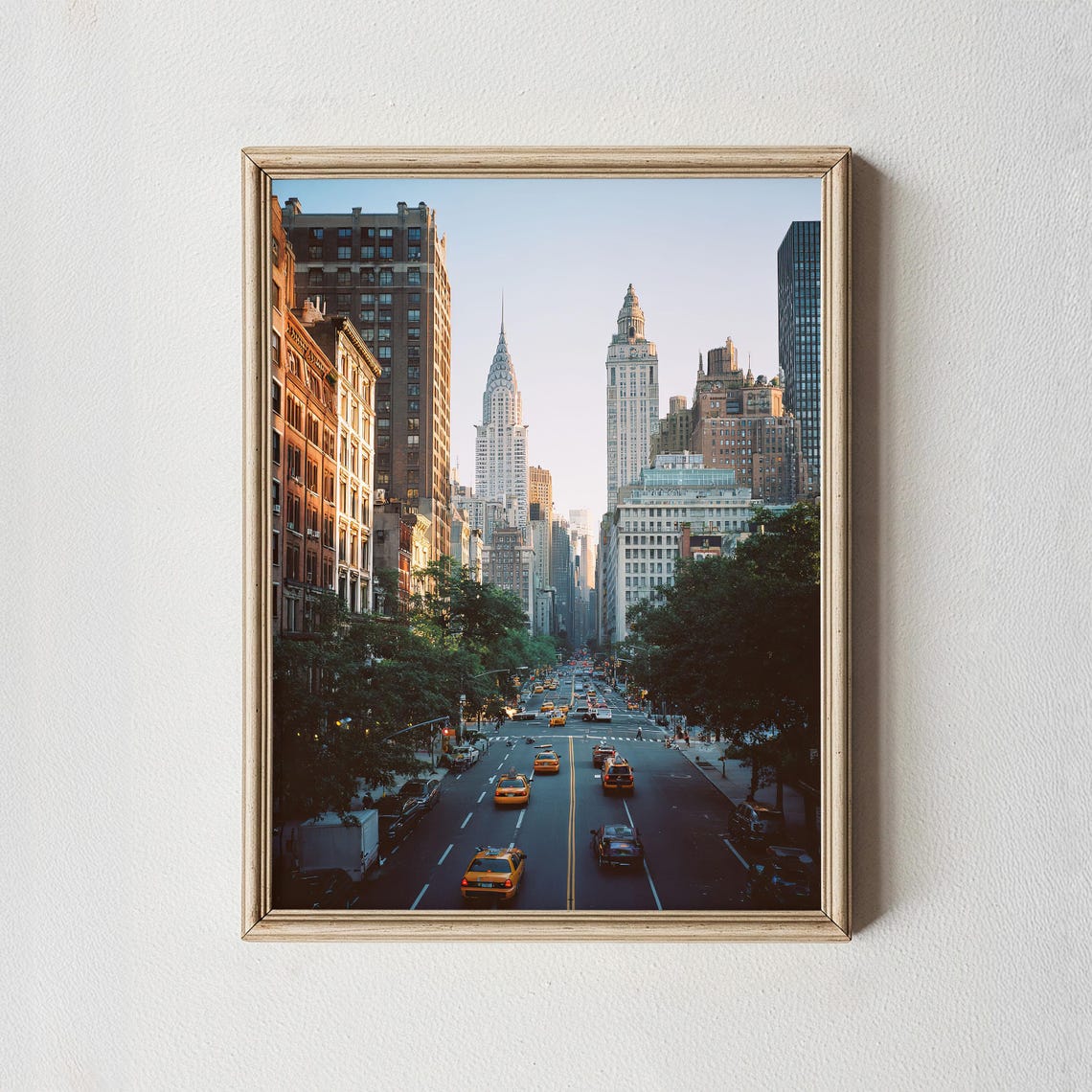 Manhattan Street Photography Print Nyc Skyline Art