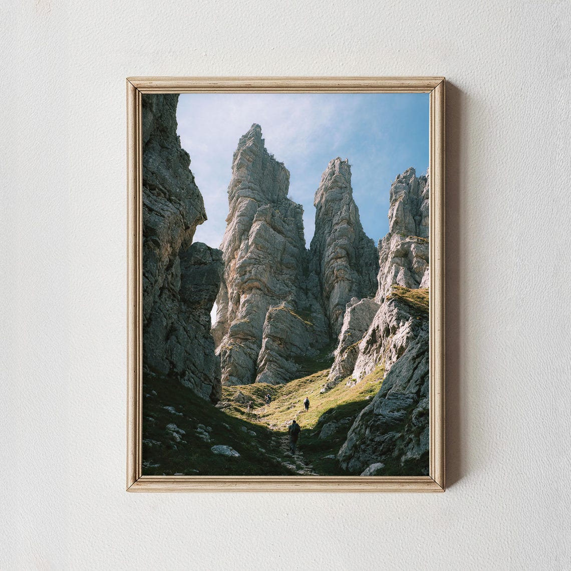 Rock Spires Mountain Print Hiking Trail Landscape Photography