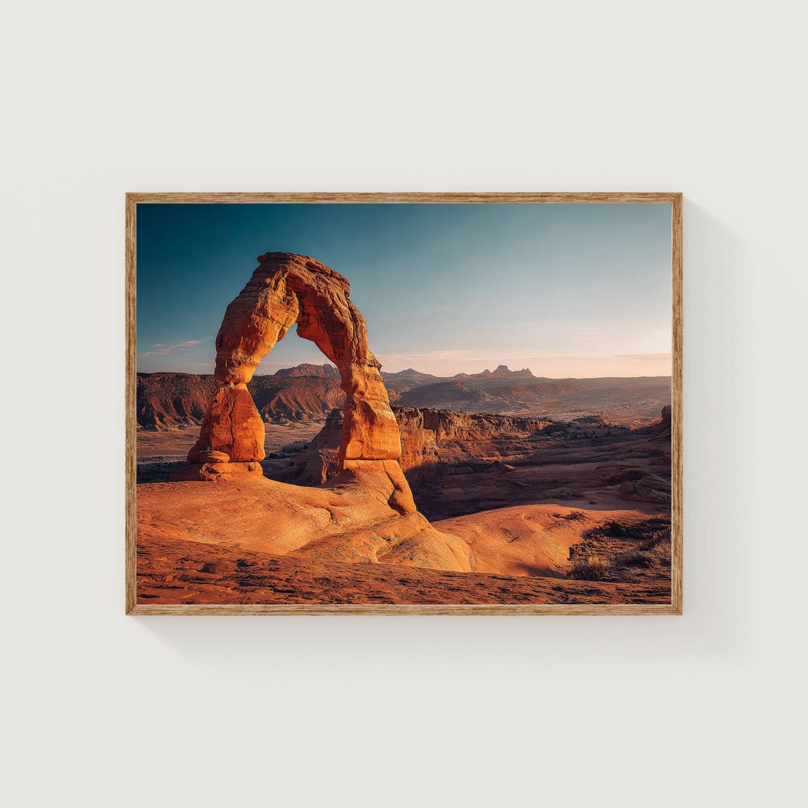 Delicate Arch Sunset Arches National Park Utah Landscape Photo Print