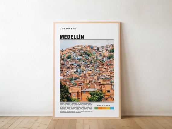 Medelln Print Poster Wall Art Travel Artwork Photo Colombia