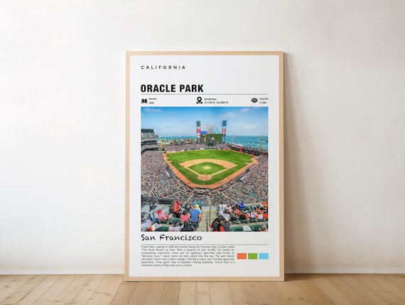 Oracle Park San Francisco Giants Stadium Baseball Photo Poster