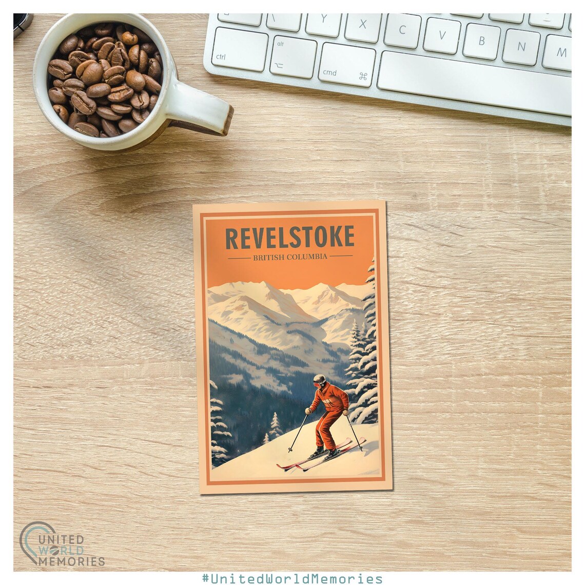 Revelstoke British Columbia Backcountry Ski Adventure Poster - Image 2
