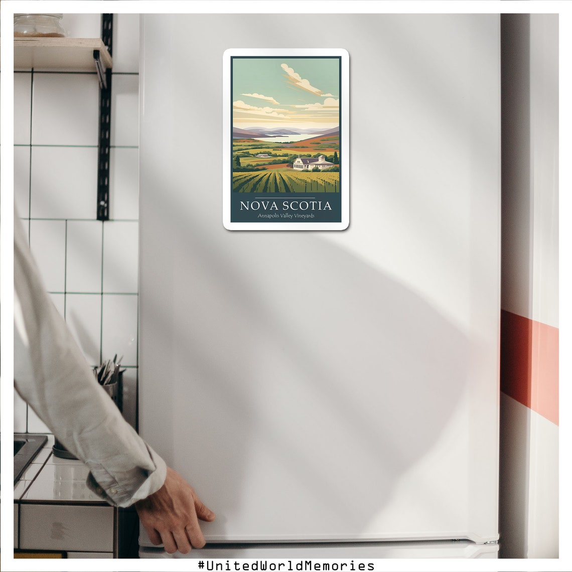 Nova Scotia Annapolis Valley Vineyard Hills Winery Sunset Poster - Image 3