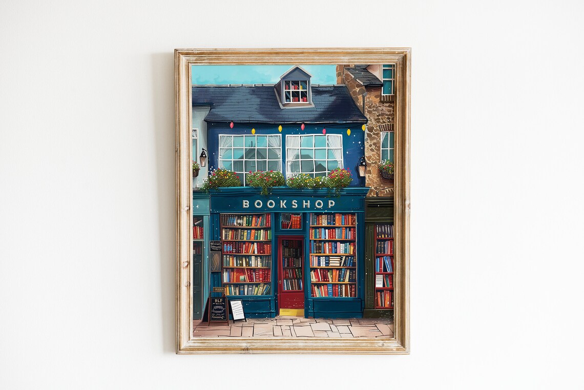 Bookshops In England York Book Art Print