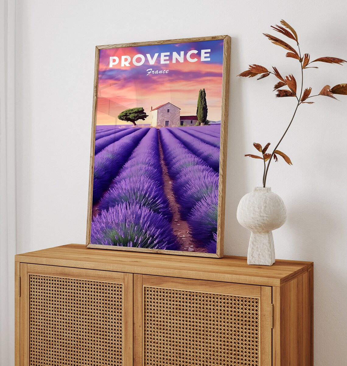 Provence France Travel Poster, Lavender Fields - Image 3