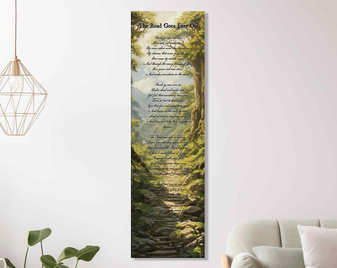 The Road Goes Ever On, Lord of the Rings Poster - Image 3