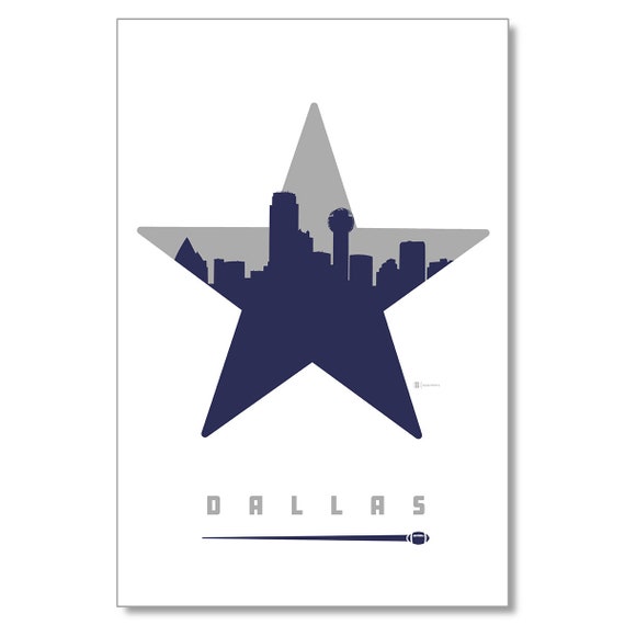 Dallas Football Travel Poster