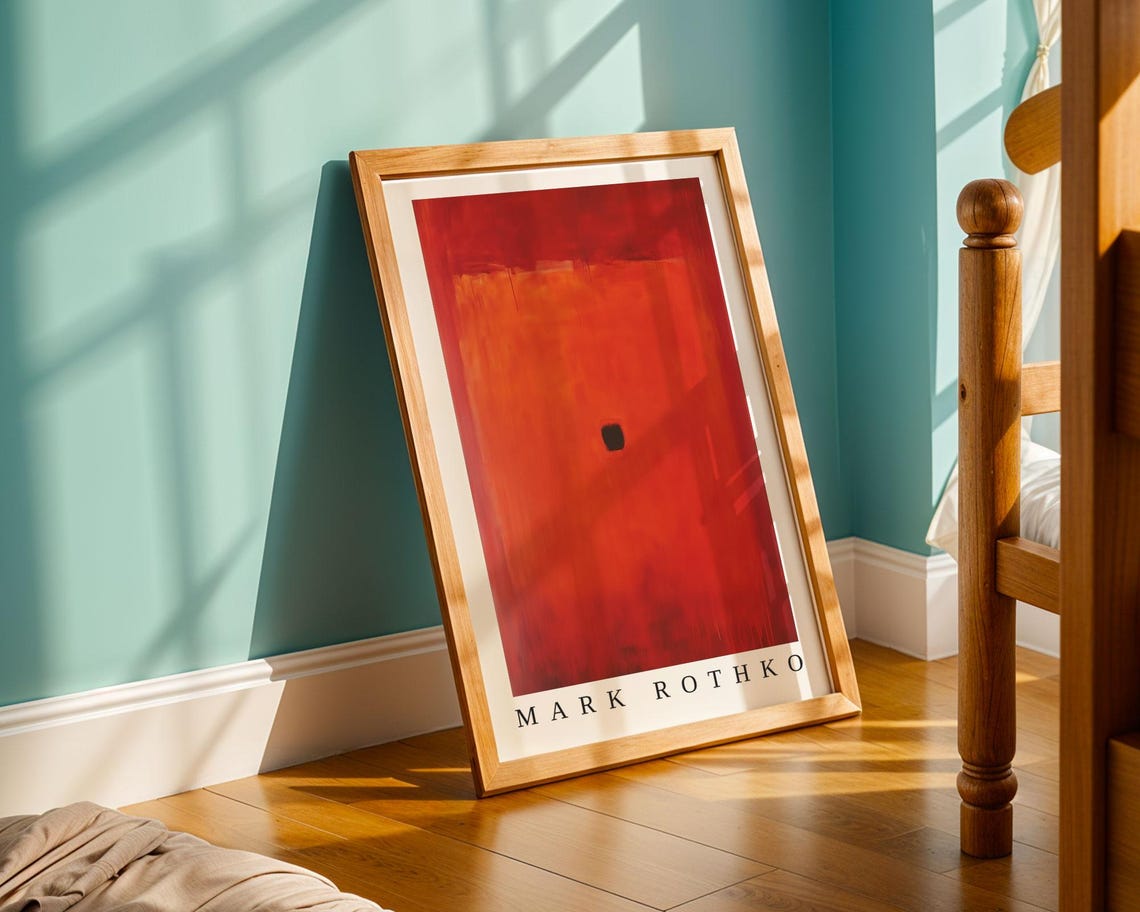 Mark Rothko Poster Abstract Expressionism Color Field Print Mark Rothko Print Modern Abstract Museum Poster Modern Wall Decor - Image 3